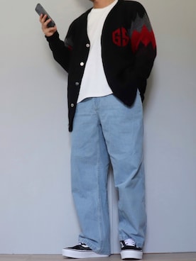 「GISHER（ギッシャー）のアイテム」を使った、kasago/Instagramも見てねさん（メンズ・165cm）の秋コーディネート