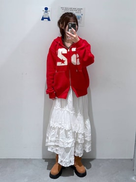 「3.3 Field Trip （3.3フィールドトリップ）のアイテム」を使った、okuyuさん（レディース・154cm）の冬コーディネート