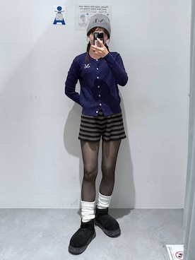 「アイテム（ブーツ）」を使った、okuyuさん（レディース・154cm・30代）の冬コーディネート