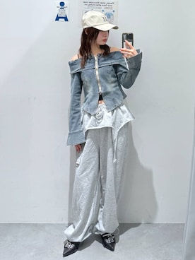 「3.3 Field Trip （3.3フィールドトリップ）のアイテム」を使った、okuyuさん（レディース・154cm）の春コーディネート