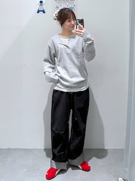 「ALAND（エーランド）のアイテム」を使った、okuyuさん（レディース・154cm）の春コーディネート