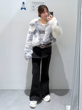 「アイテム（ブルゾン）」を使った、okuyuさん（レディース・154cm・30代）の冬コーディネート