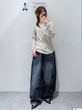 「3.3 Field Trip （3.3フィールドトリップ）のアイテム」を使った、okuyuさん（レディース・154cm）の冬コーディネート