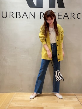 「marco masi（マルコマージ）のMARCO MASI　ZEBRA MINIBAG（ショルダーバッグ）」を使った、yuco.okadaさん（レディース・167cm）の秋コーディネート