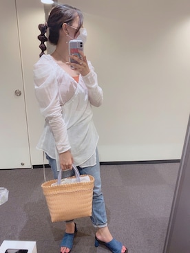 「ONEME（ワンム）のアイテム」を使った、SAKUM@さん（レディース・158cm）の夏コーディネート