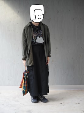 「PAR ICI（パーリッシィ）のアイテム（バッグ）」を使った、kokko10さん（レディース・155cm）の秋コーディネート