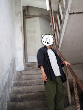 「TOILET（トイレット）のアイテム（トップス）」を使った、kokko10さん（レディース・155cm）の秋コーディネート