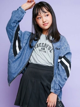 「ZIDDY」｜「アイテム（ジャケット/アウター）」を使った、BEBE ONLINE STOREさん（キッズ・150cm）の秋コーディネート