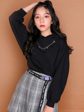 「ジディー」｜BEBE ONLINE STOREさん（キッズ・150cm）の秋コーディネート