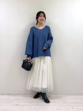 rinさん（レディース・164cm）の冬コーディネート