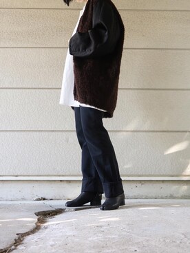 「軍物」｜「アイテム（ブーツ）」を使った、seroriさん（レディース・170cm）の秋コーディネート