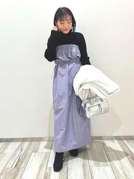「アイテム（ワンピース/ドレス）」を使った、nanamiさん（レディース・150cm・30代）の秋コーディネート