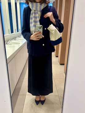 「アイテム（ピアス（両耳用））」を使った、🌼𝓀𝒶ℴ𝓇𝓊🌼さん（レディース・169cm）の冬コーディネート