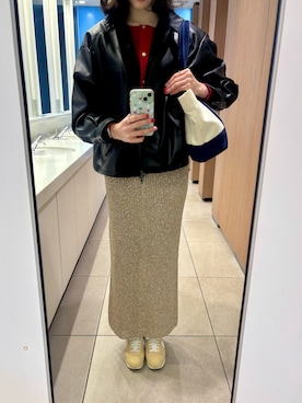 「アイテム（リング）」を使った、🌼𝓀𝒶ℴ𝓇𝓊🌼さん（レディース・169cm）の冬コーディネート