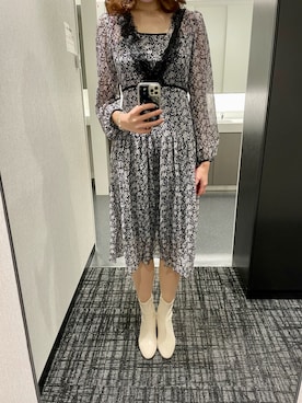 「autumn look」｜「アイテム（ワンピース/ドレス）」を使った、🌼𝓀𝒶ℴ𝓇𝓊🌼さん（レディース・168cm）の秋コーディネート