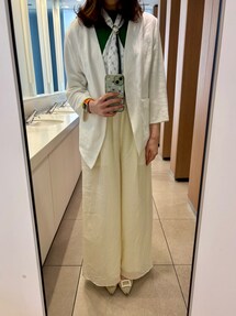 JUSGLITTY（ジャスグリッティー）の「スカーフ付ワイドリブニット