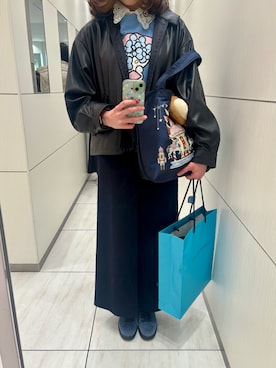 「アイテム（ピアス（両耳用））」を使った、🌼𝓀𝒶ℴ𝓇𝓊🌼さん（レディース・169cm）の冬コーディネート