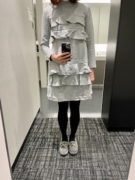 UGGのモカシン/デッキシューズ（グレー系）を使った人気
