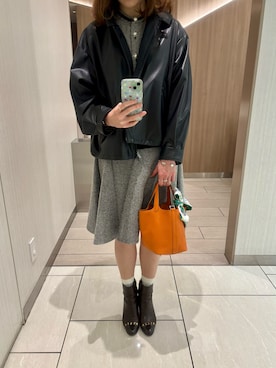 「アイテム（ワンピース/ドレス）」を使った、🌼𝓀𝒶ℴ𝓇𝓊🌼さん（レディース・169cm）の秋コーディネート