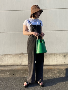 「AMERICAN HOLIC（アメリカンホリック）のアイテム（オールインワン・サロペット）」を使った、natsumiさん（レディース・159cm）の夏コーディネート