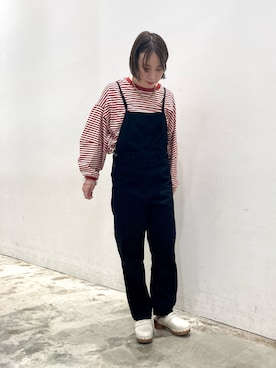 「AMERICAN HOLIC（アメリカンホリック）のアイテム（オールインワン・サロペット）」を使った、natsumiさん（レディース・159cm）の秋コーディネート