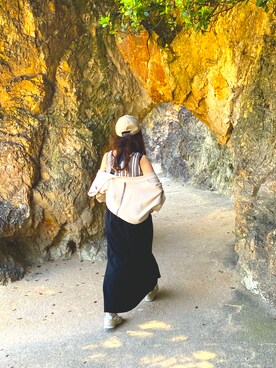 「w closet（ダブルクローゼット）のアイテム（その他アウター）」を使った、ぴんさん（レディース・158cm）の夏コーディネート