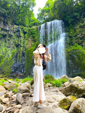 「w closet（ダブルクローゼット）のアイテム（その他アウター）」を使った、ぴんさん（レディース・158cm）の春コーディネート