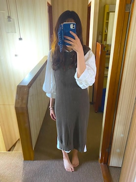 「one way（ワンウェイ）のアイテム（ワンピース/ドレス）」を使った、ぴんさん（レディース・158cm）の春コーディネート