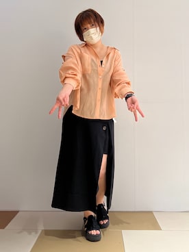 かおりさん（レディース・162cm）の春コーディネート