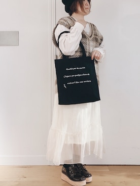 かおりさん（レディース・162cm）の秋コーディネート