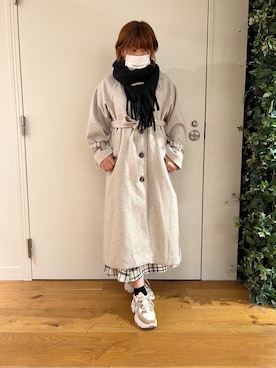 「OLIVE des OLIVE（オリーブデオリーブ）のアイテム（その他アウター）」を使った、かおりさん（レディース・162cm）の秋コーディネート