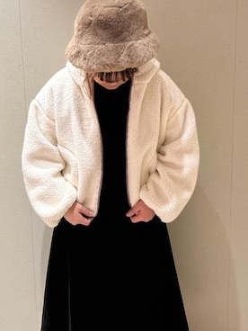 かおりさん（レディース・162cm）の冬コーディネート