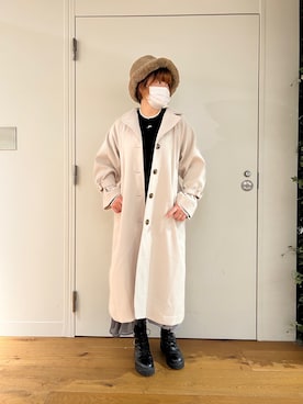 「OLIVE des OLIVE（オリーブデオリーブ）のアイテム（その他アウター）」を使った、かおりさん（レディース・162cm）の秋コーディネート