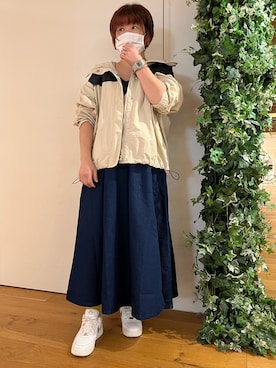 「春服デビュー宣言」｜「アイテム（ブルゾン）」を使った、かおりさん（レディース・162cm）の春コーディネート