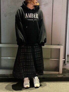 「マイベストコーデ2022」｜「アイテム（パーカー）」を使った、かおりさん（レディース・162cm）の冬コーディネート
