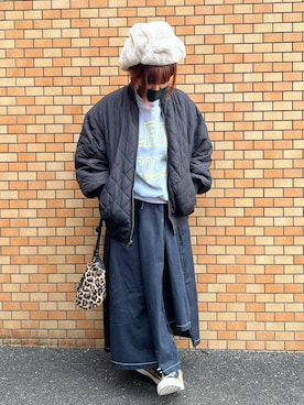 かおりさん（レディース・162cm）の冬コーディネート