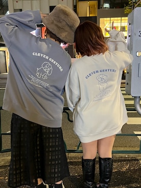 「マイベストコーデ2022」｜「アイテム（スウェット）」を使った、かおりさん（レディース・162cm）の冬コーディネート