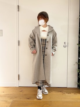 「OLIVE des OLIVE（オリーブデオリーブ）のアイテム（その他アウター）」を使った、かおりさん（レディース・162cm）の秋コーディネート