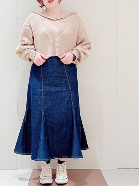 かおりさん（レディース・162cm）の冬コーディネート