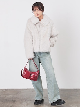 「Honeys（ハニーズ）のアイテム」を使った、ハニーズさん（レディース・162cm）の秋コーディネート