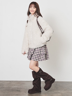 「Honeys（ハニーズ）のアイテム」を使った、ハニーズさん（レディース・160cm）の秋コーディネート