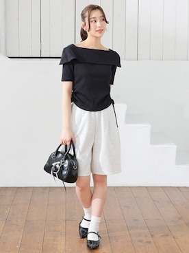 「Honeys（ハニーズ）のアイテム」を使った、ハニーズさん（レディース・166cm）の春コーディネート