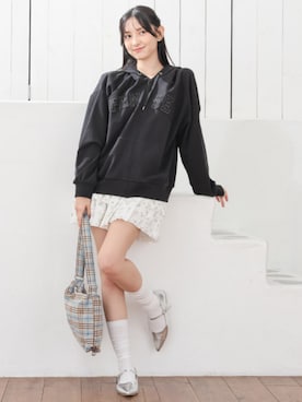 「Honeys（ハニーズ）のアイテム」を使った、ハニーズさん（レディース・166cm）の春コーディネート