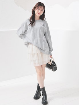 「Honeys（ハニーズ）のアイテム」を使った、ハニーズさん（レディース・167cm）の秋コーディネート