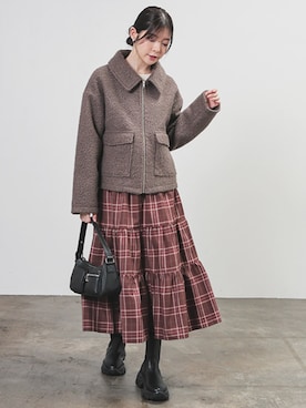 「Honeys（ハニーズ）のアイテム」を使った、ハニーズさん（レディース・167cm）の秋コーディネート