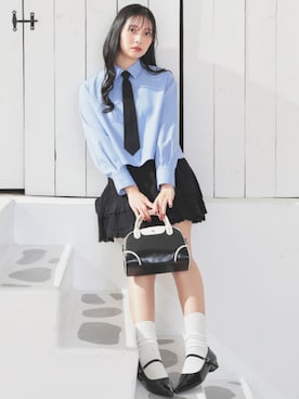 「Honeys（ハニーズ）のアイテム」を使った、ハニーズさん（レディース・166cm）の夏コーディネート