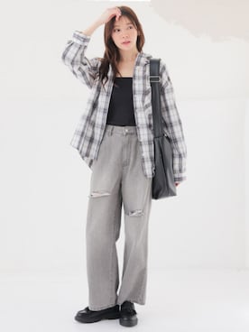 「Honeys（ハニーズ）のアイテム」を使った、ハニーズさん（レディース・167cm）の春コーディネート