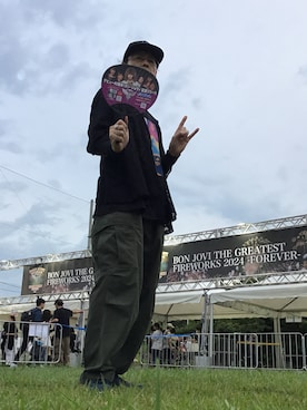 「アイテム（カーゴパンツ）」を使った、katsudondeath666さん（メンズ・178cm）の秋コーディネート