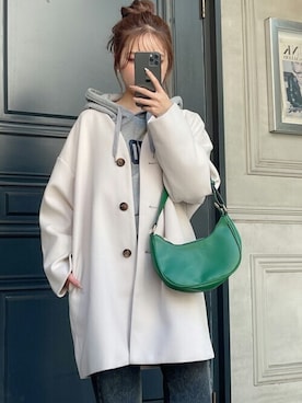 「GRL（グレイル）のアイテム（その他アウター）」を使った、GRLグレイル_OFFICIALさん（レディース・165cm）の秋コーディネート