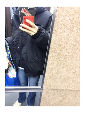 「WILD THINGS（ワイルドシングス）のアイテム（マウンテンパーカー）」を使った、miiiさん（レディース・154cm）の春コーディネート